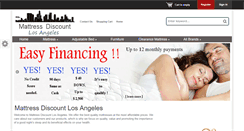 Desktop Screenshot of mattressdiscountla.com