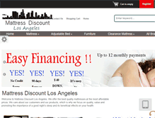 Tablet Screenshot of mattressdiscountla.com